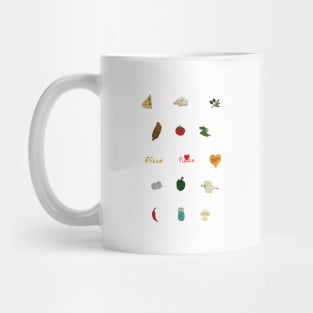 Pizza Ingredients Mug